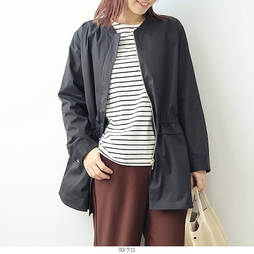 リブカラーショートコート 【大きいサイズ】