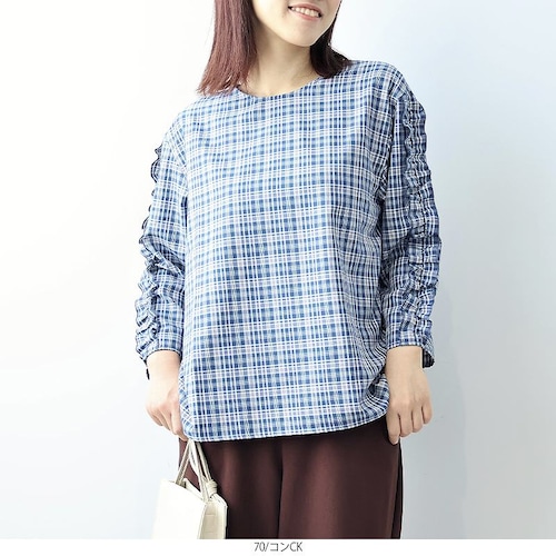 フリルスリーブブラウス 【大きいサイズ】