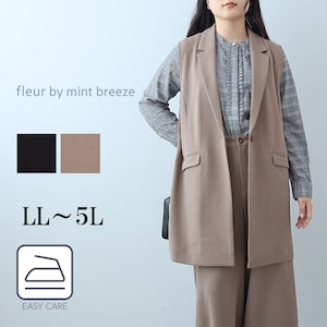 【フルールバイミントブリーズ/fleur by mint breeze】テーラードジレ 【大きいサイズ】