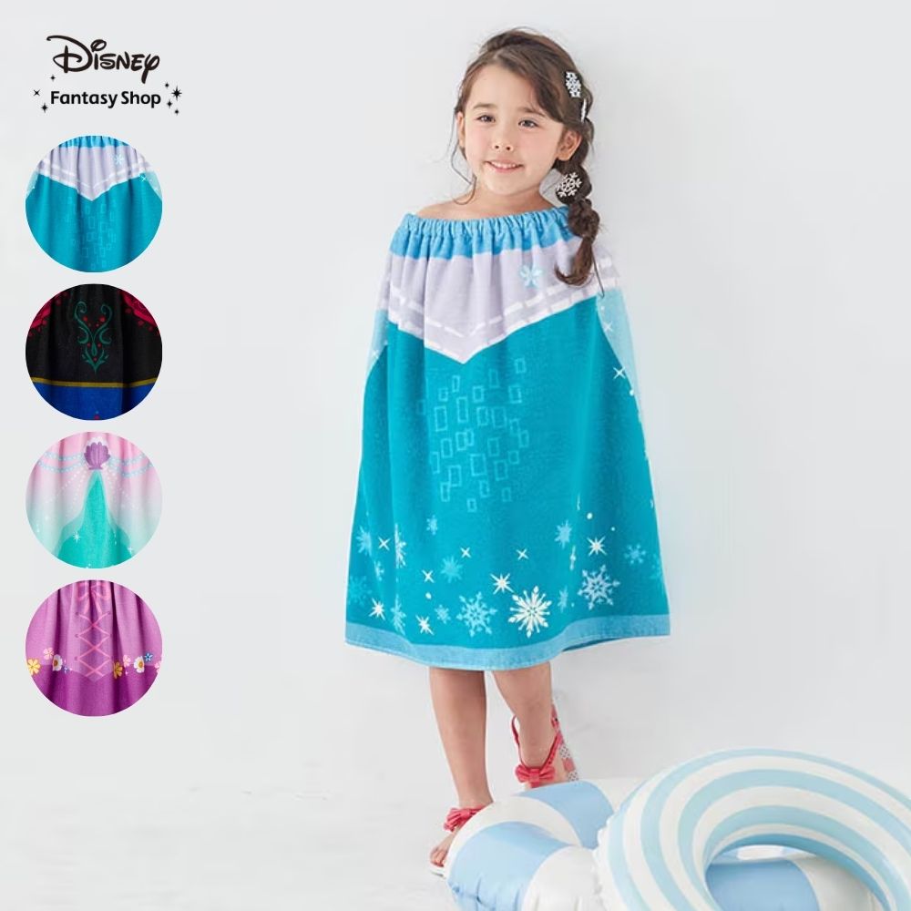 ドレス風デザインの巻きタオル(選べるキャラクター)(ディズニー/Disney) ドレス風デザインの巻きタオル(選べるキャラクター)(ディズニー/Disney)