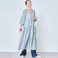 モデル身長168cm／M～L ※写真は撮影用のため着丈+6cmになります。