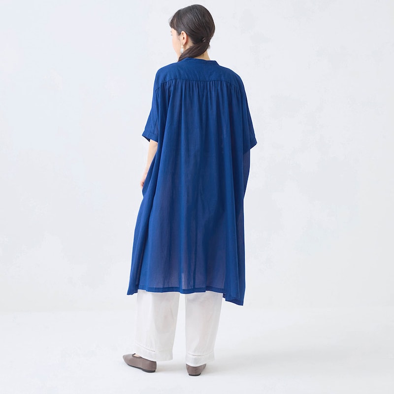 モデル身長166cm／M～L ※写真は撮影用のため総丈+5㎝になります。