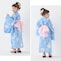 ブルー（アジサイ）／モデル身長107cm・110～120サイズ着用