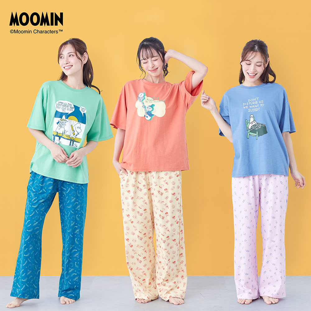 【ムーミン/MOOMIN】レディーススラブ天竺パジャマ 「ムーミン」