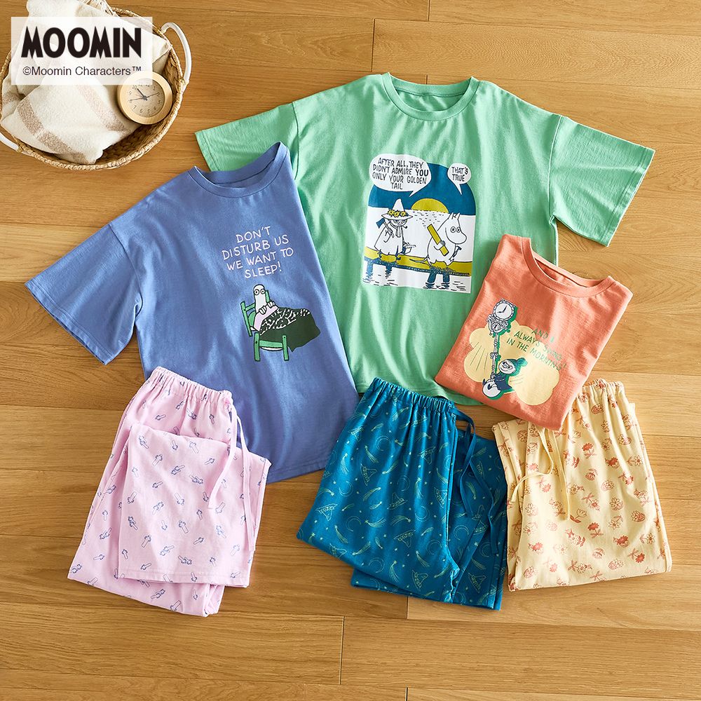 【ムーミン/MOOMIN】 レディーススラブ天竺パジャマ 「ムーミン」