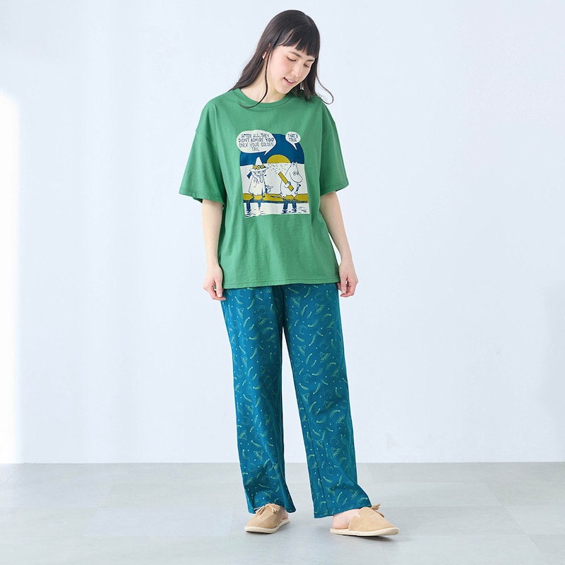 モデル身長166cm／M ※写真は撮影用のため股下+3㎝になります。