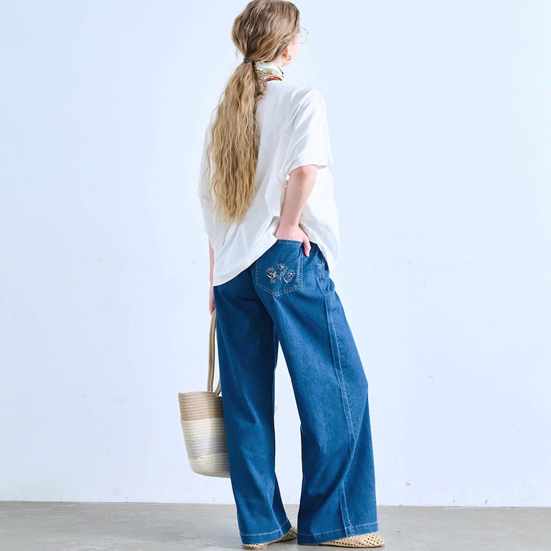 モデル身長167cm/M ※写真は撮影用のため、股下＋7cmになります