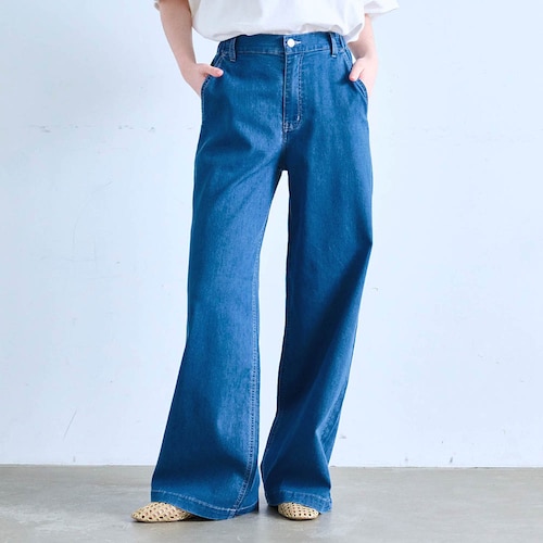 軽くて涼しいメッシュデニムパンツ／甘い人生 「ミニラボ」