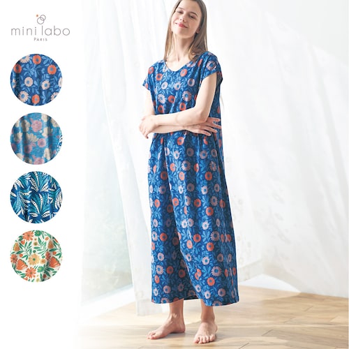 スラブ天竺のリラックスルームワンピース 「ミニラボ」