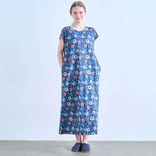 スラブ天竺のリラックスルームワンピース 「ミニラボ」