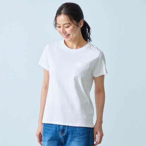 コンパクトサイズで着まわしやすい 綿素材の半袖Ｔシャツ