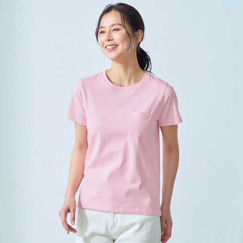 コンパクトサイズで着まわしやすい 綿素材の半袖Ｔシャツ