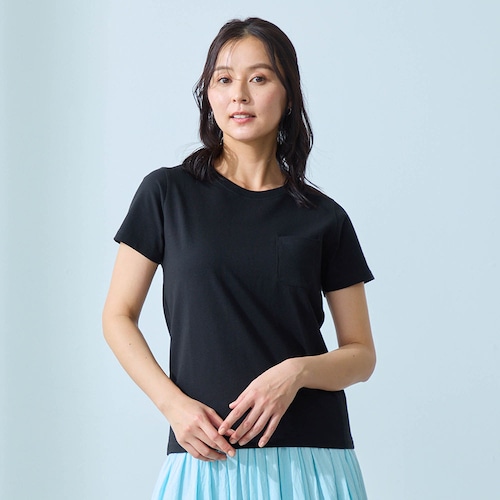 コンパクトサイズで着まわしやすい 綿素材の半袖Ｔシャツ