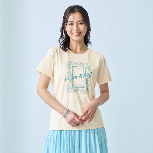 サンスクリーンスムースニット半袖Ｔシャツ