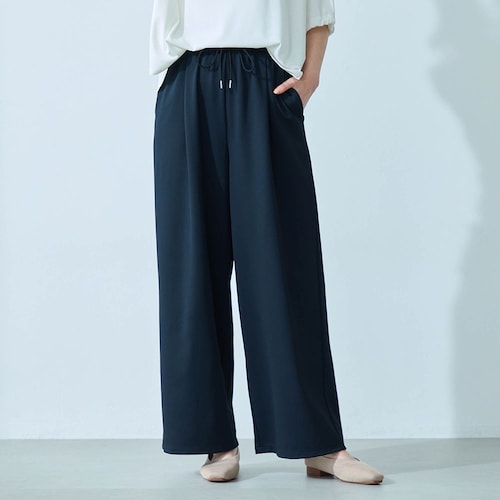 汗ジミ防止遮熱ワイドパンツ
