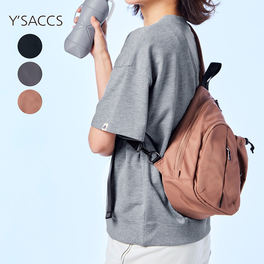 【イザック ブーエ/Y'SACCS vous et】フロントファスナークロスボディバッグ