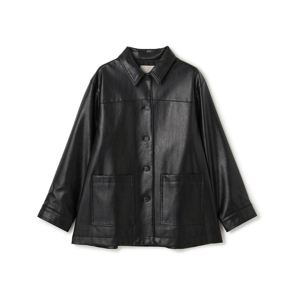 UNFILO／アンフィーロ】フェイクレザージャケット(オンワード樫山