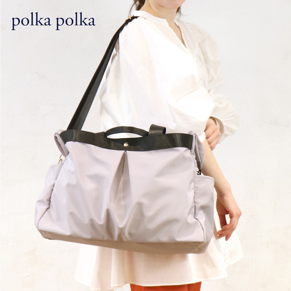 【ポルカポルカ/polkapolka】軽量ボストンバッグ 【ポルカポルカ/polkapolka】軽量ボストンバッグ
