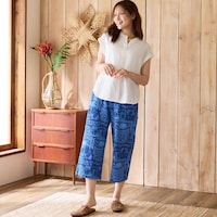 モデル身長168cm／Ｍ ※写真は撮影用のため股下+4cmになります。