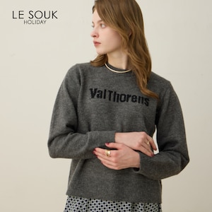 【ルスークホリデー/LE SOUK HOLIDAY】ジャガードロゴニット