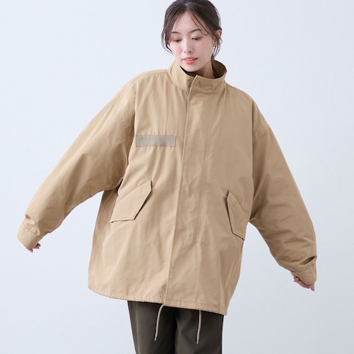 別々でも使えるショートミリタリーコート