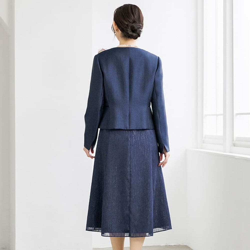 エレガントなジャカードワンピのセレモニースーツ(東京ソワール/TOKYO