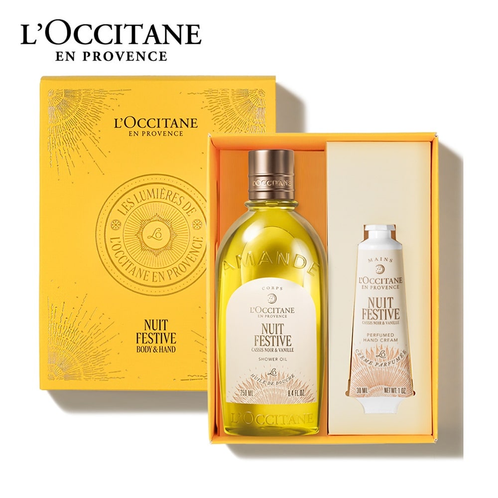 【ロクシタン/L'OCCITANE】【ボックス入り】ニュイ フェスティブ ボディ & ハンド(シャワー) (ホリデー)
