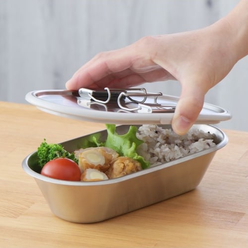 機能的で美しいステンレスコンテナ（グレー） 【食洗機対応】