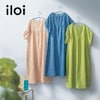 【iloi/イロアイ】湯上りに着たいそのまま寝られる北欧スタイルのガーゼワンピース