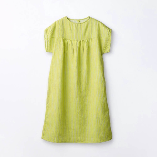湯上りに着たいそのまま寝られる北欧スタイルのガーゼワンピース