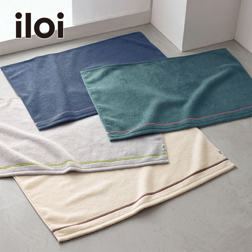 【iloi/イロアイ】北欧スタイルのタオルバスマット・2枚セット