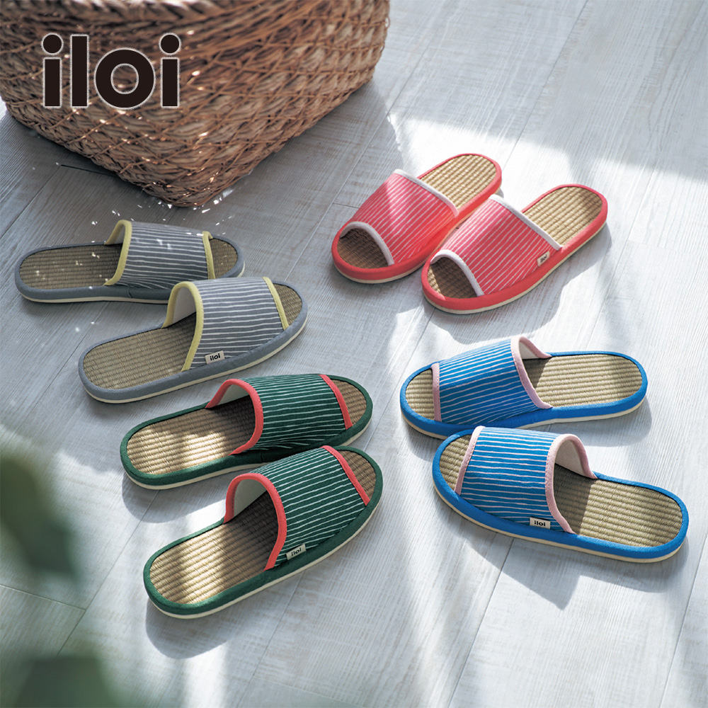 北欧スタイルのい草スリッパ