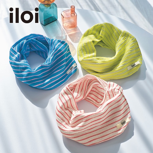 北欧スタイルの4重ガーゼスヌード