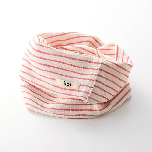 北欧スタイルの4重ガーゼスヌード