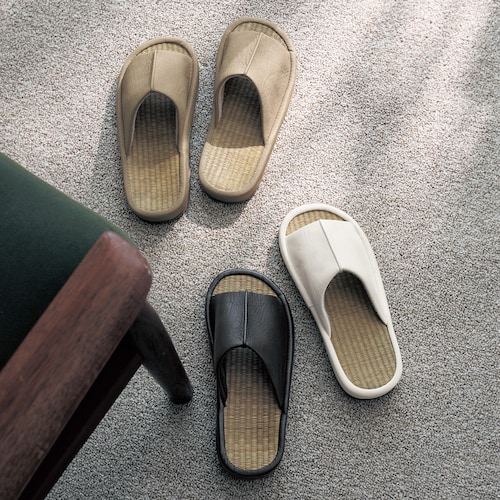 スタイリッシュなコンフォートい草スリッパ