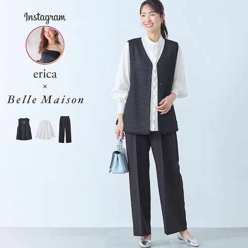 3点セットジレセットアップ【インフルエンサーericaさんコラボ】