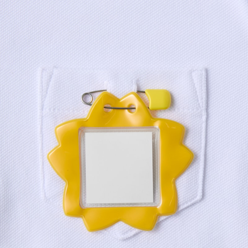 生地を傷めない名札付けポイント