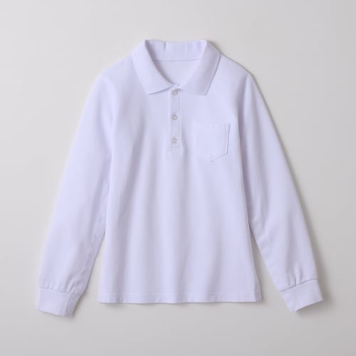 〈ベルメゾン×キヤスク〉 みんなが着やすい長袖ポロシャツ〈ベルポロ〉 【障害・病気・入院・介護・車椅子・バリアフリー・ユニバーサルウェア】