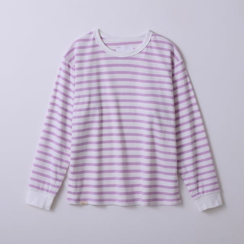 〈ベルメゾン×キヤスク〉 みんなが着やすいソフのびフライス長袖Ｔシャツ 【障害・病気・入院・介護・車椅子・バリアフリー・ユニバーサルウェア】