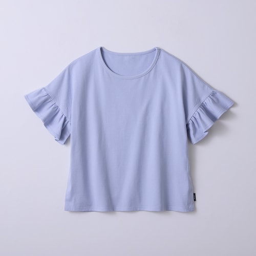 〈ベルメゾン×キヤスク〉 みんなが着やすい袖フリル半袖Ｔシャツ 【障害・病気・入院・介護・車椅子・バリアフリー・ユニバーサルウェア】