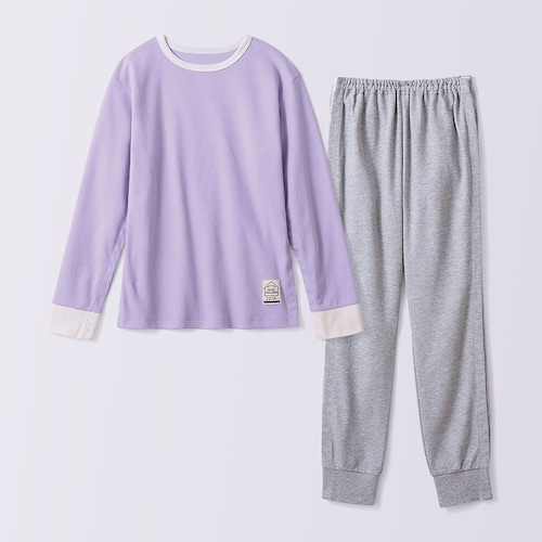 〈ベルメゾン×キヤスク〉 みんなが着やすいやわらかスムースパジャマ 【障害・病気・入院・介護・車椅子・バリアフリー・ユニバーサルウェア】