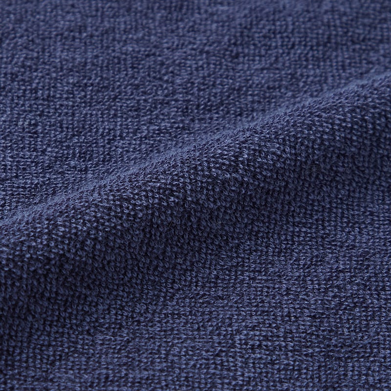 両面パイル素材でやわらかな着心地