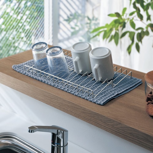 燕三条で作る コップの水キレが早い波状水切り網 ［日本製］