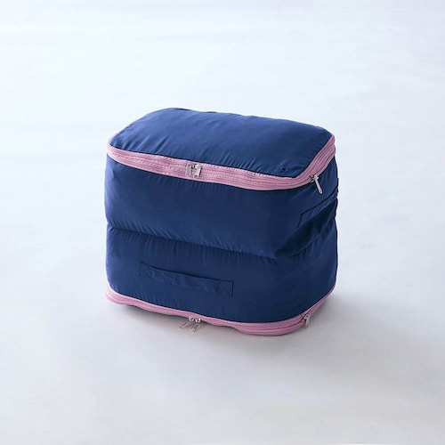 【6月5日までお得】 ファスナーで簡単圧縮！コンパクトになる洗える収納袋＜羽毛布団／衣類収納＞