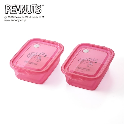 フードコンテナ同柄２個セット 「スヌーピー」