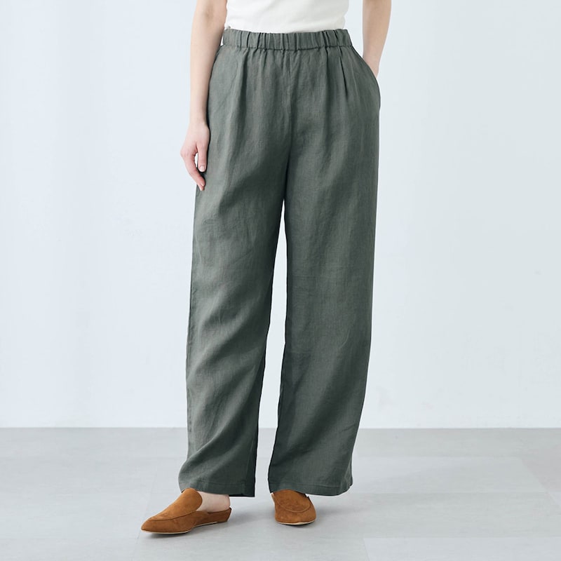 モデル身長166cm／M ※写真は撮影用のため股下+6㎝になります。