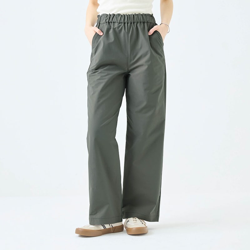 モデル身長166cm／M ※写真は撮影用のため股下+6㎝になります。