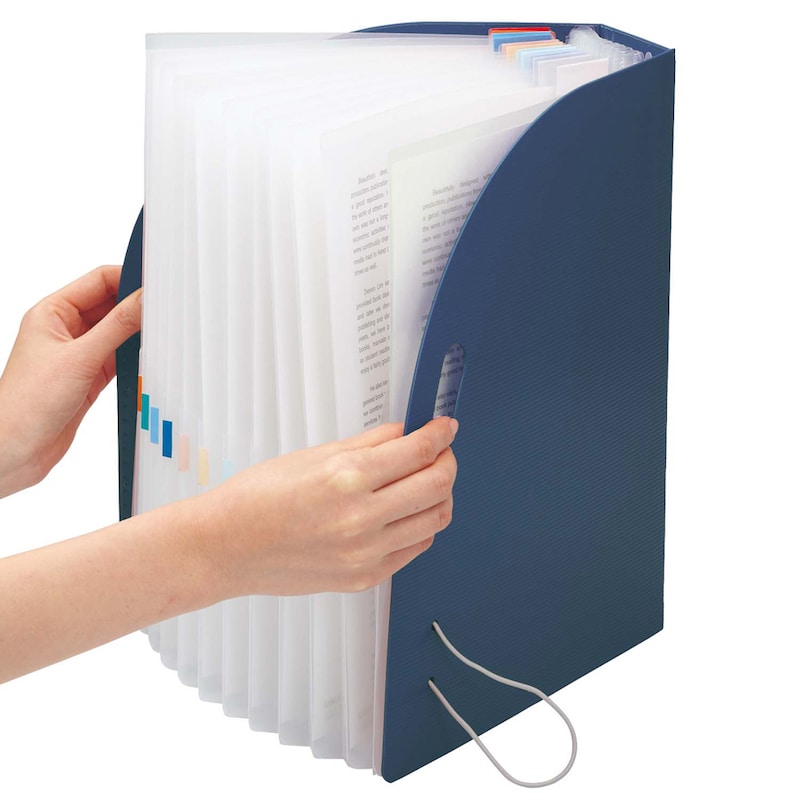 たっぷり収納、探しやすいジャバラ仕様