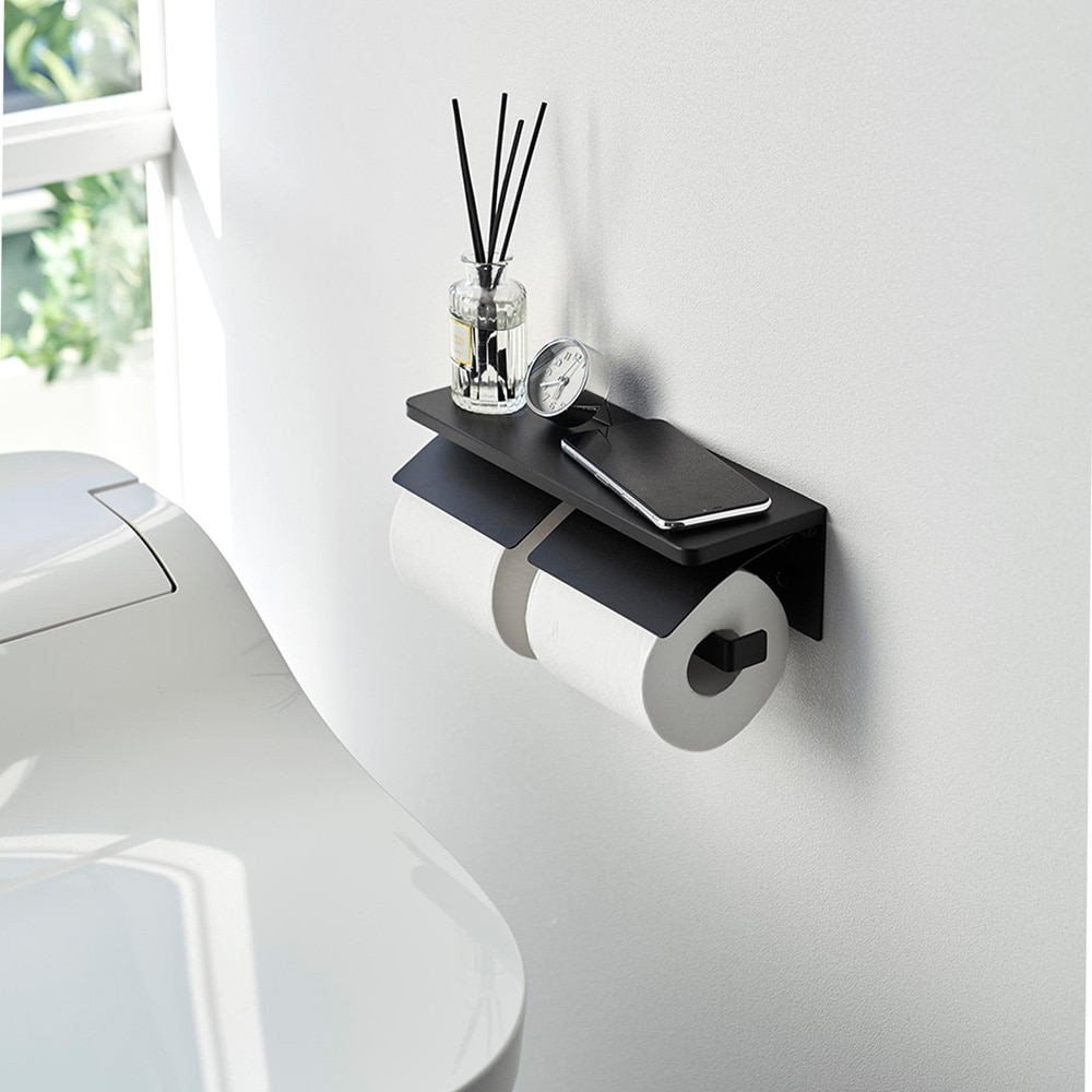 石こうボードピンで簡単取り付け!トイレットペーパーホルダー