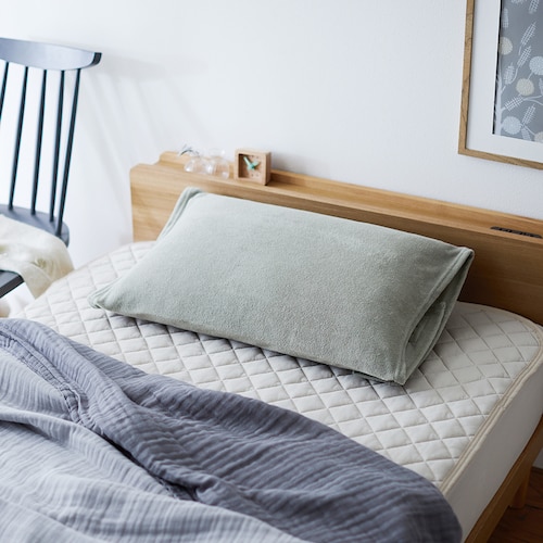 やわらかパイル素材の巻くだけ枕カバー 「カンタンカバー」